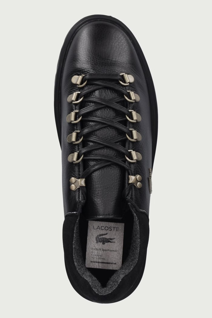 BASESHOT WINTER sneakers pánske kožené Lacoste 52SMA0083.02H čierna