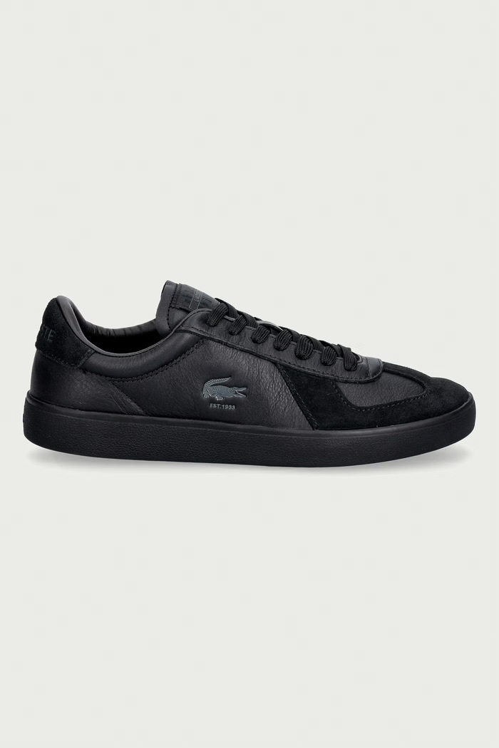 Lacoste BASESHOT PRO sneakers da uomo in pelle 52SMA0145.02H nero AW26
