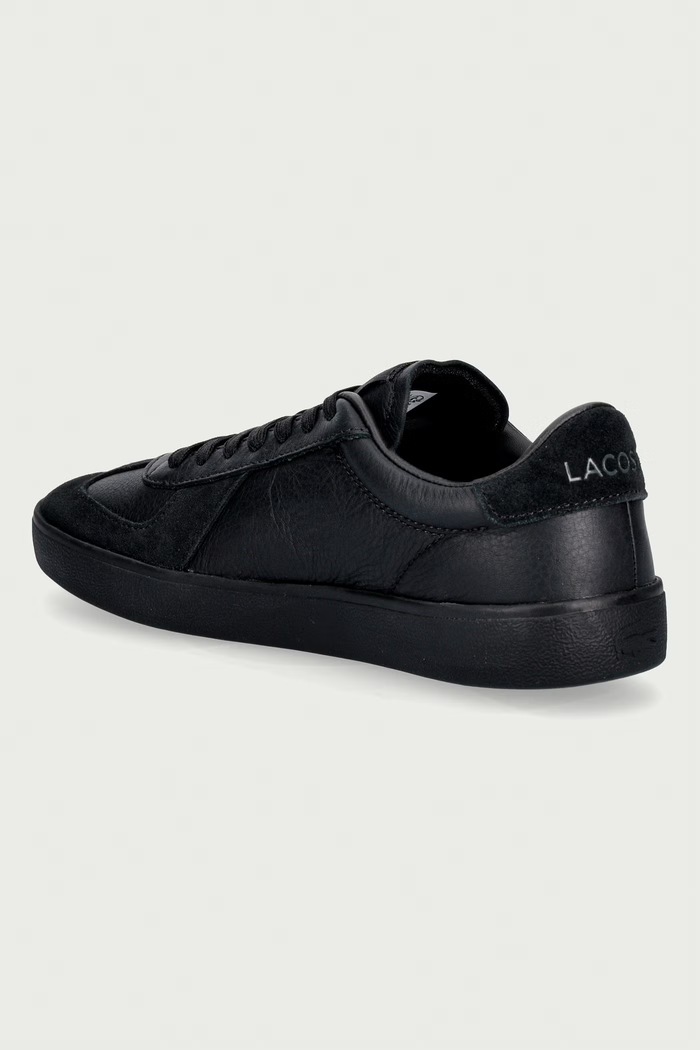 Scarpe Lacoste BASESHOT PRO sneakers da uomo in pelle 52SMA0145.02H nero