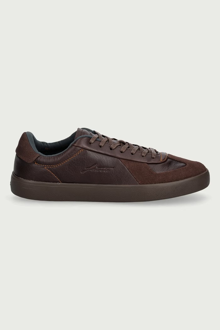 Lacoste BASESHOT PRO sneakers pentru bărbați din piele 52SMA0046.AQ5 maro AW26