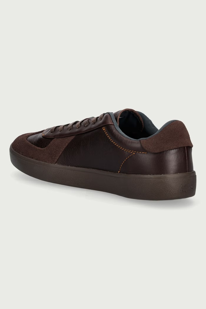 Încălțăminte Lacoste BASESHOT PRO sneakers pentru bărbați din piele 52SMA0046.AQ5 maro