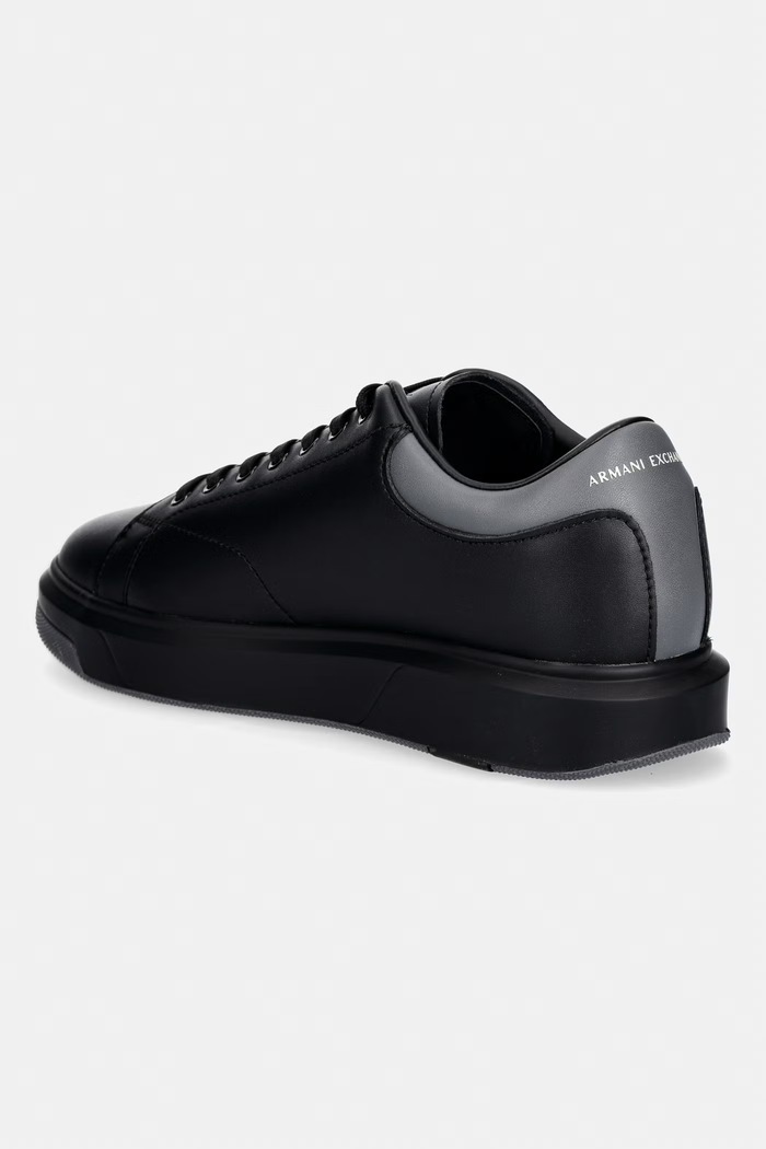 Obutev Armani Exchange superge moške usnjene XUX123.XV534.MC694 siva