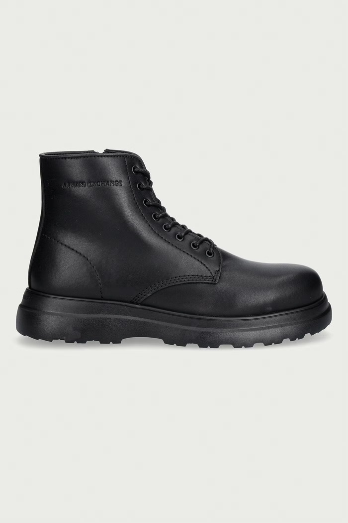 Armani Exchange gležnjače za muškarce od kože XM003646.AF17328.UC001 crna AW26