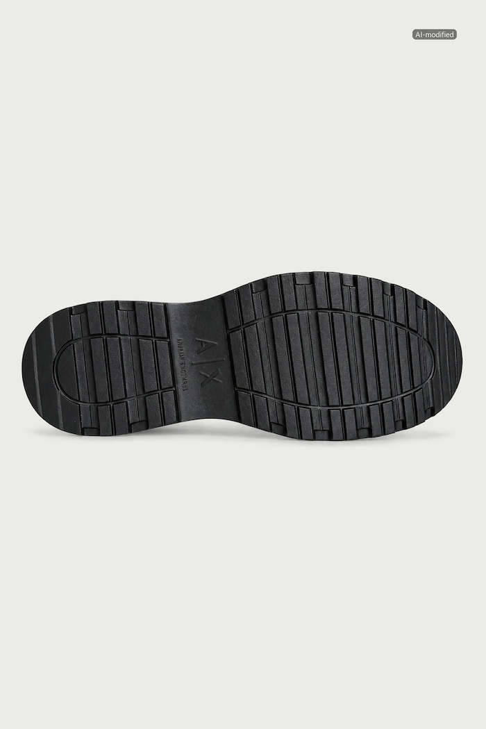Trapery męskie skórzane Armani Exchange czarny XM003646.AF17328.UC001
