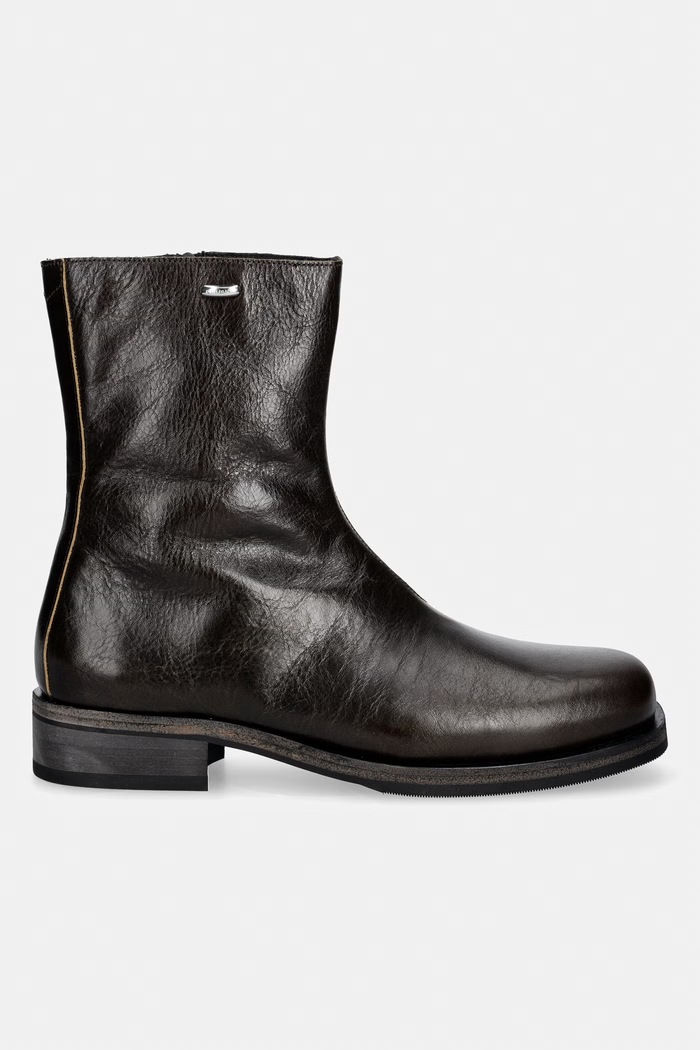 Our Legacy buty męskie skórzane A2267CDO brązowy AW26