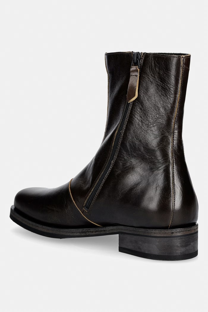 Obuwie Our Legacy buty męskie skórzane A2267CDO brązowy