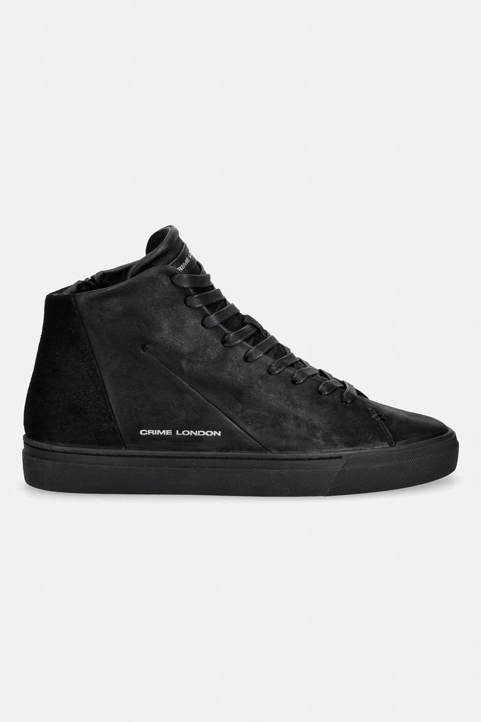 Crime London KANE sneakersy męskie nubukowe 10830AA9.20 czarny AW26