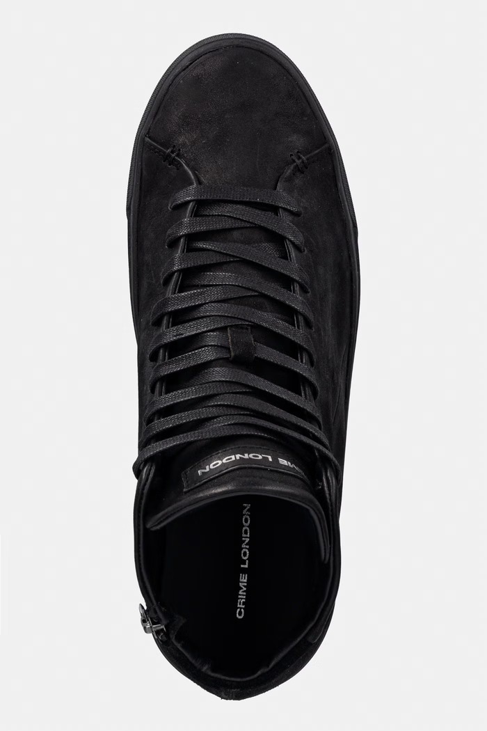 Crime London KANE sneakersy męskie nubukowe czarny 10830AA9.20