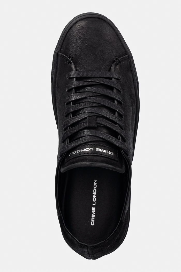 Crime London AMUSE sneakersy męskie skórzane czarny 10806AA9.20