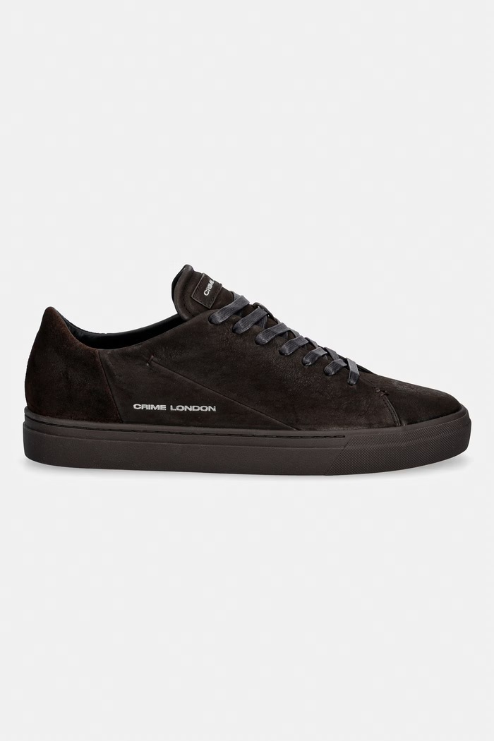 Crime London AMUSE sneakersy męskie nubukowe 10805AA9.60 brązowy AW26