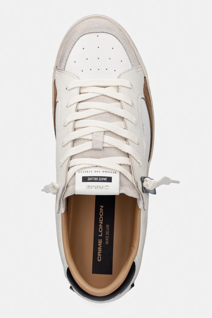 Crime London SK8 DELUXE sneakersy męskie biały 10103AA9.10