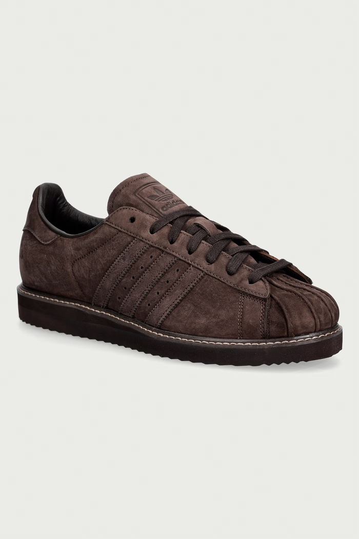 adidas Originals Superstar Lux sneakersy męskie zamszowe brązowy KH7756