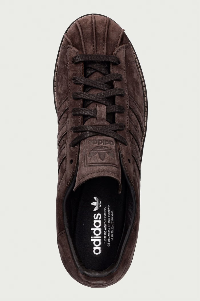 adidas Originals Superstar Lux sneakersy męskie zamszowe brązowy KH7756