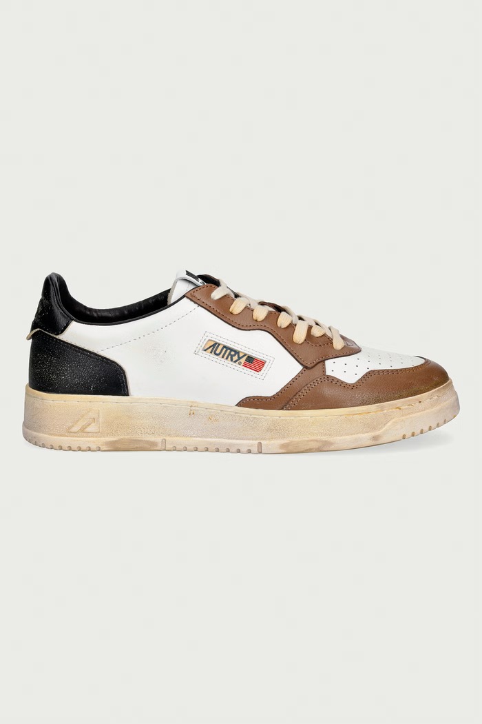 AUTRY Sup Vint sneakersy na platformie męskie skórzane AVLMSV60 beżowy AW26