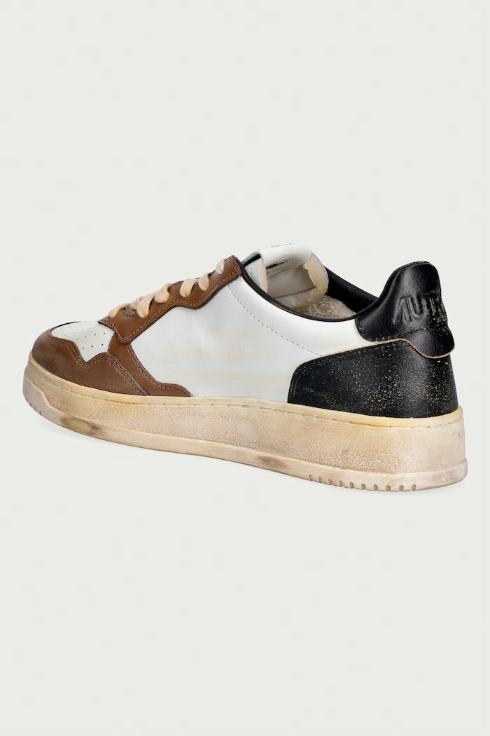 Obuwie AUTRY Sup Vint sneakersy na platformie męskie skórzane AVLMSV60 beżowy