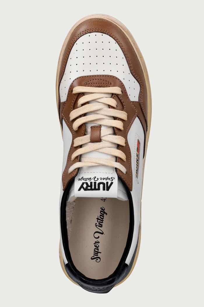 Sup Vint sneakersy na platformie męskie skórzane AUTRY AVLMSV60 beżowy