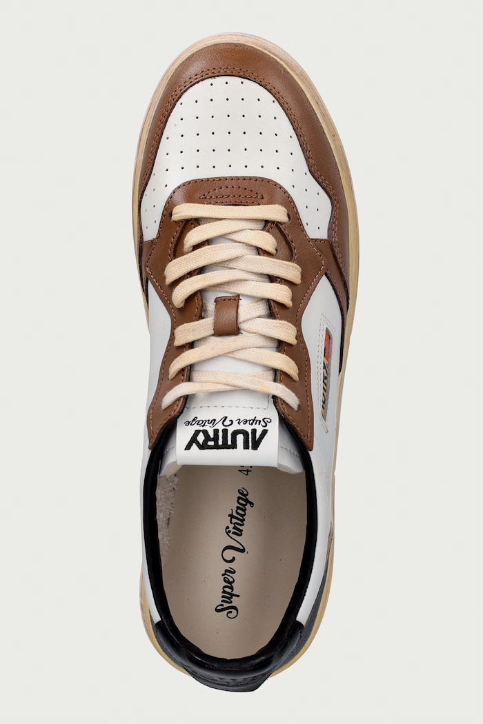 Sup Vint sneakersy na platformie męskie skórzane AUTRY AVLMSV60 beżowy
