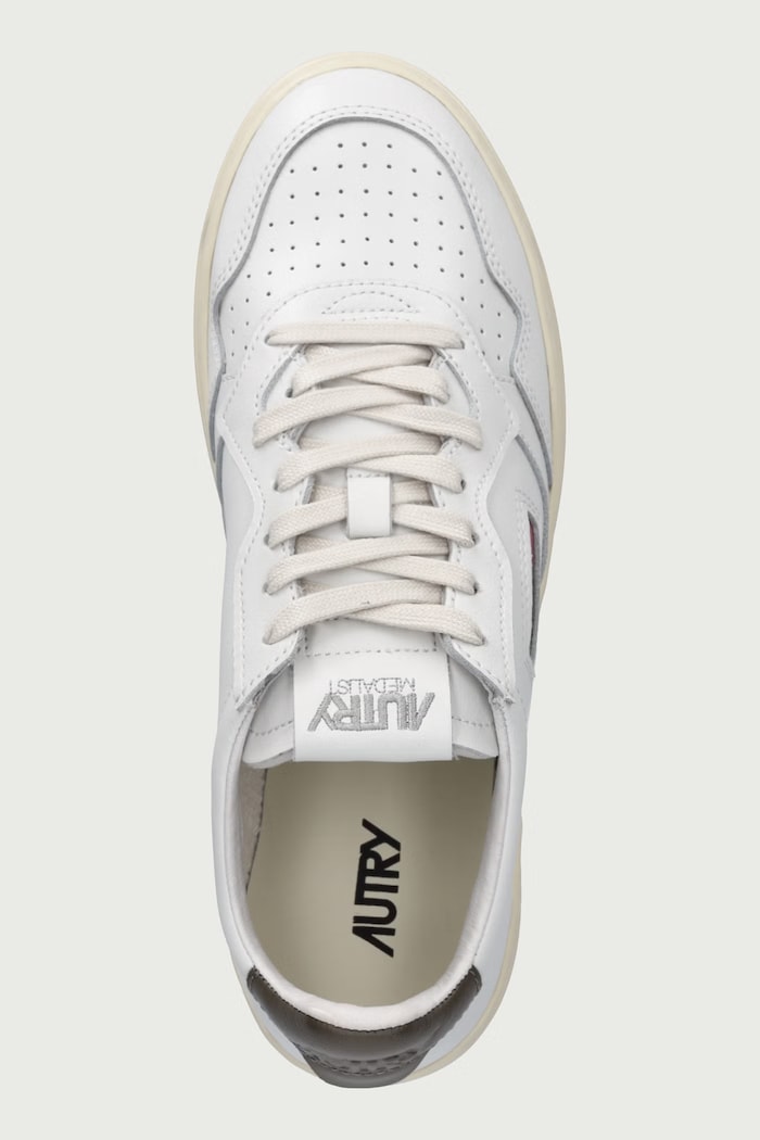 Medalist sneakersy męskie skórzane AUTRY AULMLL28 biały