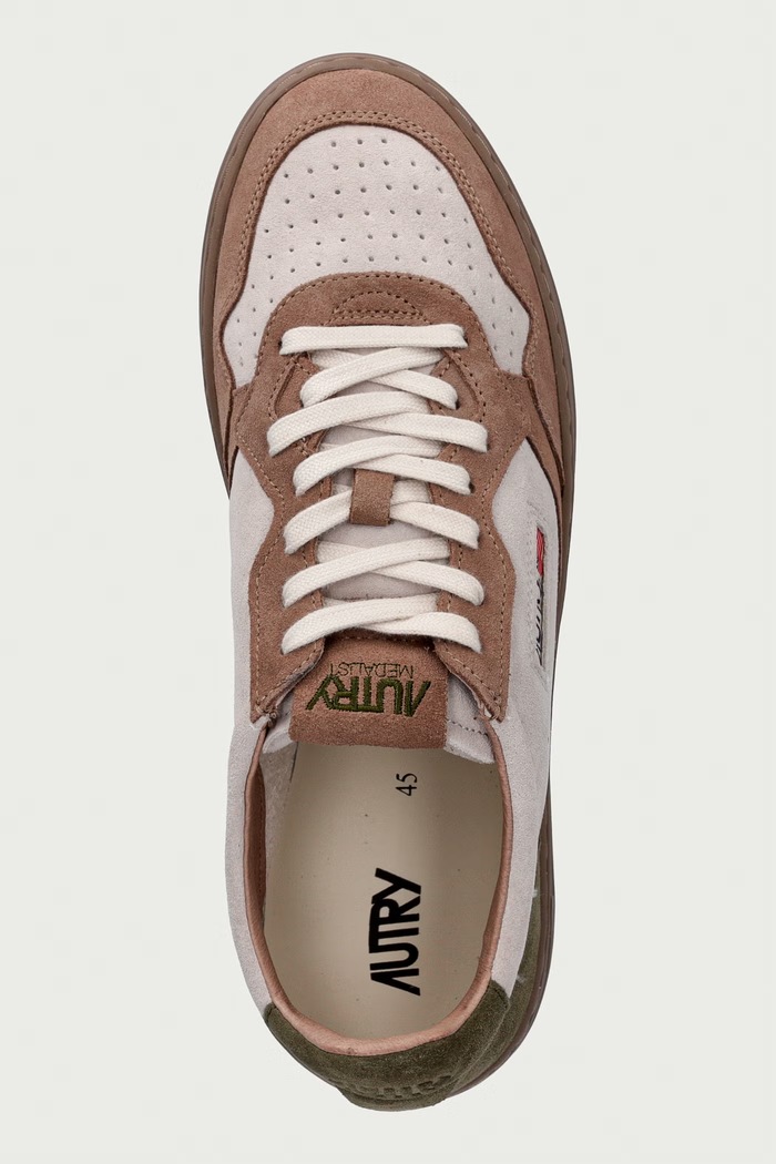 AUTRY Medalist sneakersy męskie zamszowe beżowy AULMTS40
