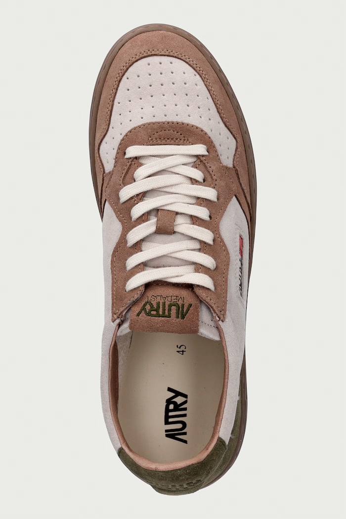 AUTRY Medalist sneakersy męskie zamszowe beżowy AULMTS40