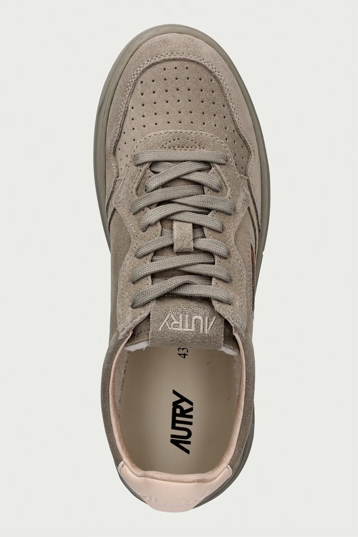 AUTRY Medalist sneakersy męskie zamszowe zielony AULMOH05