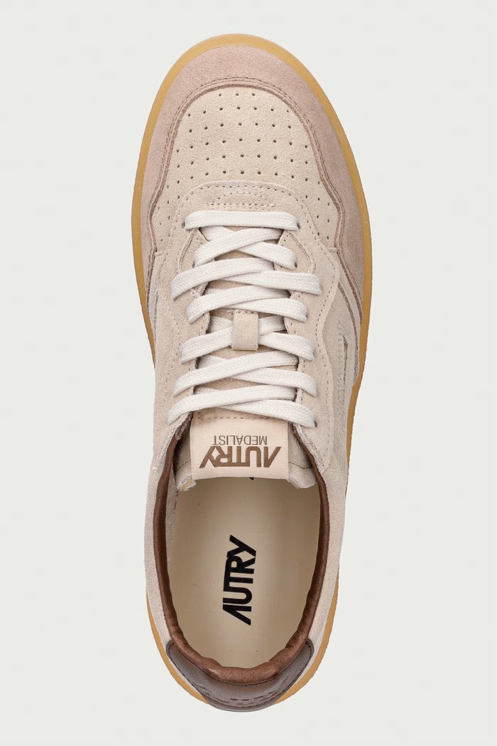 AUTRY Medalist sneakersy męskie zamszowe beżowy AULMHQ01