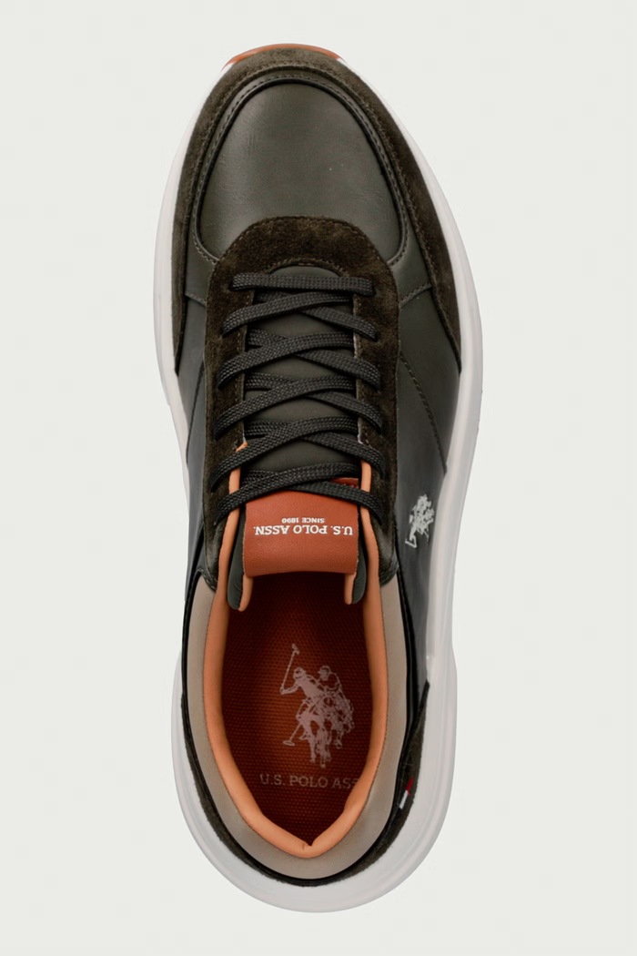 PARKER001 sneakers Ανδρικά U.S. Polo Assn. PARKER001M.GLS1.MIL πράσινο