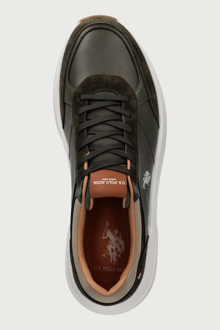 PARKER001 кроссовки для мужчин U.S. Polo Assn. PARKER001M.GLS1.MIL зелёный