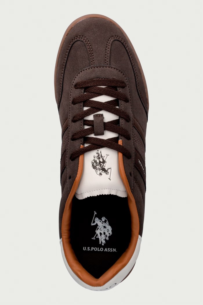 JAZZ003A sneakers Ανδρικά U.S. Polo Assn. JAZZ003M.GHY1.DBR001 καφέ
