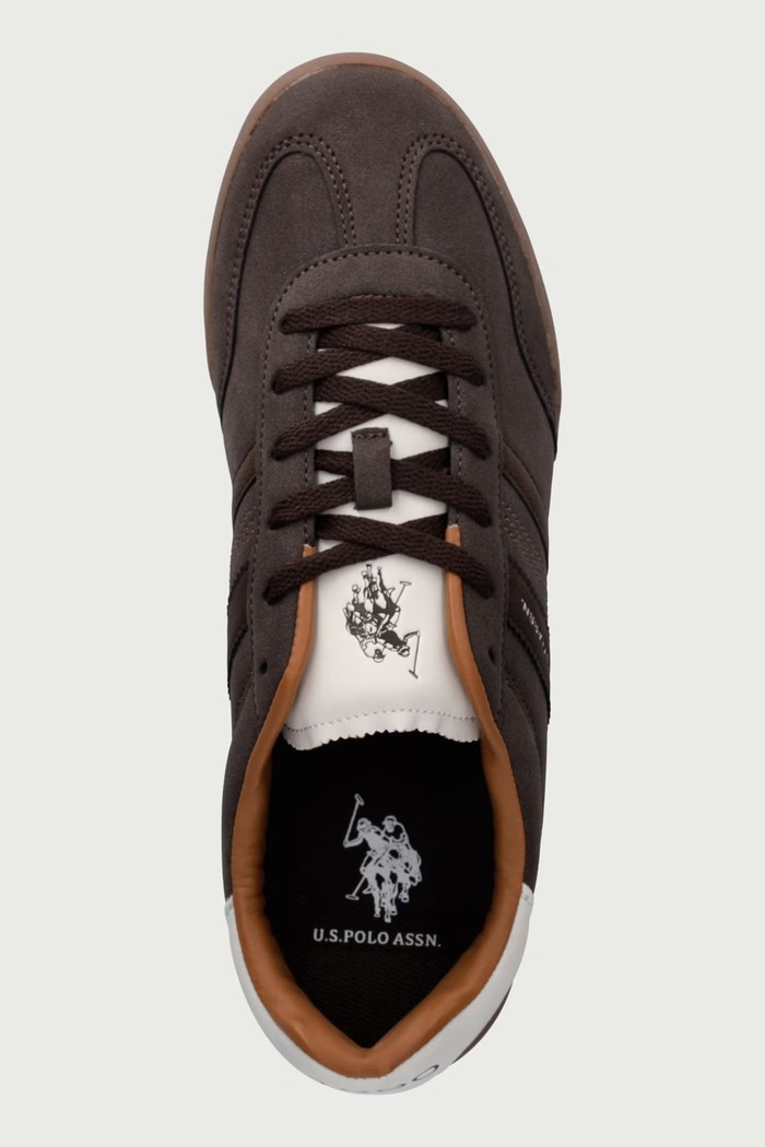 JAZZ003A кроссовки для мужчин U.S. Polo Assn. JAZZ003M.GHY1.DBR001 коричневый