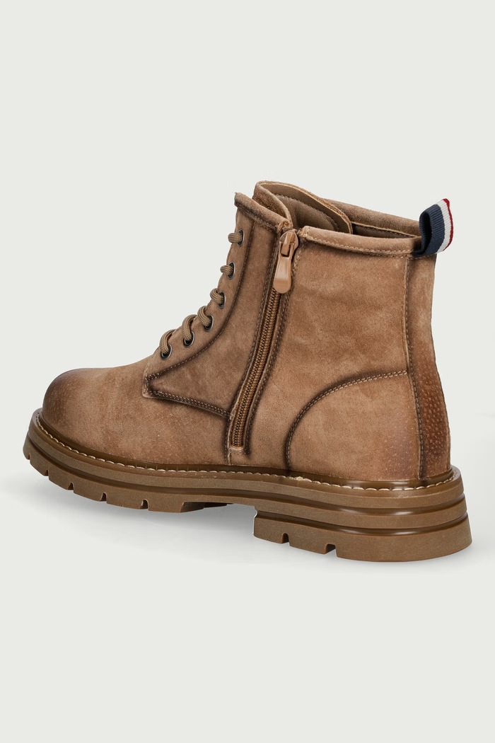 Обувки U.S. Polo Assn. Туристически обувки мъжки от набук BERNY002A BERNY002M.GS1.TAN001 кафяв