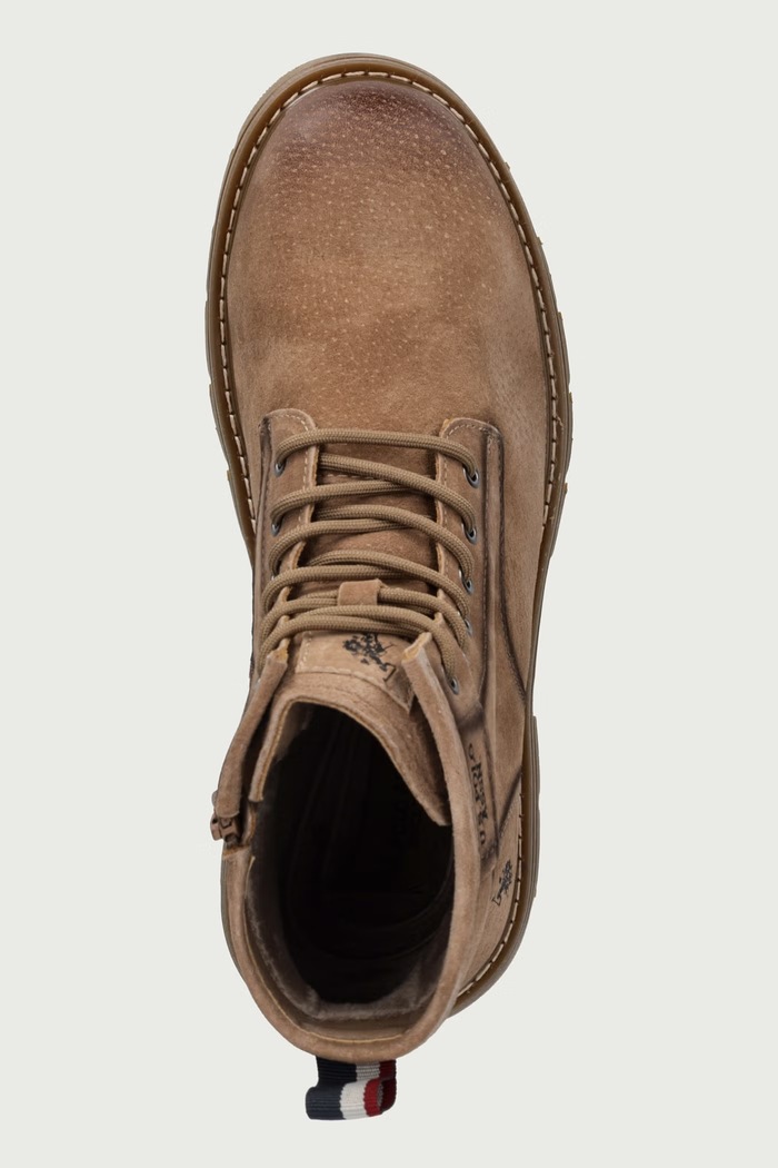Туристически обувки мъжки от набук BERNY002A U.S. Polo Assn. BERNY002M.GS1.TAN001 кафяв
