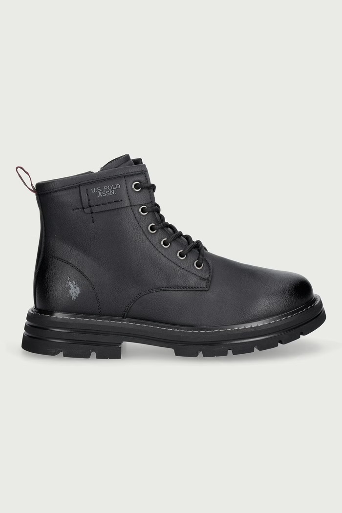 U.S. Polo Assn. Туристически обувки мъжки от кожа BERNY002 BERNY002M.GL1.BLK черен AW26