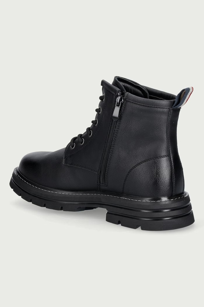 Обувки U.S. Polo Assn. Туристически обувки мъжки от кожа BERNY002 BERNY002M.GL1.BLK черен