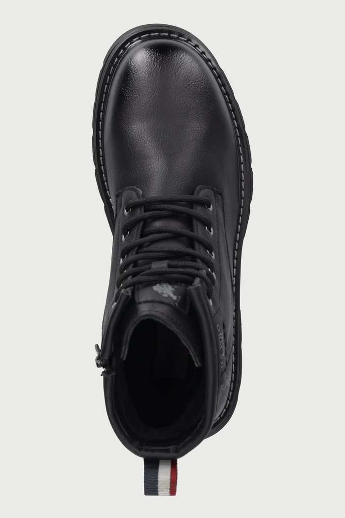 Туристически обувки мъжки от кожа BERNY002 U.S. Polo Assn. BERNY002M.GL1.BLK черен