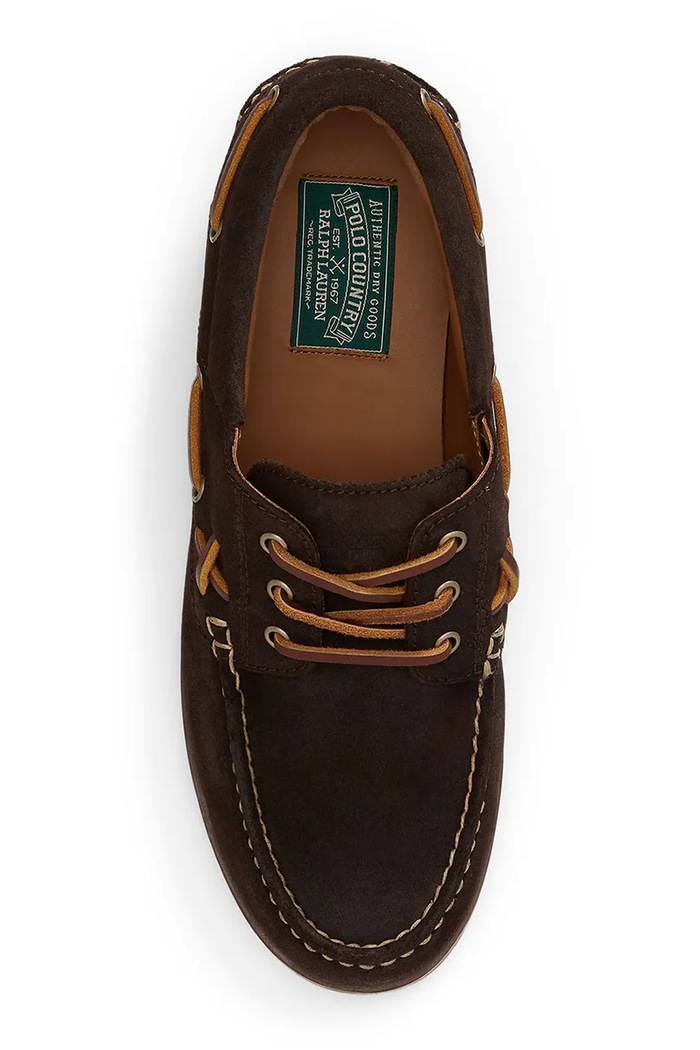 Obuća Polo Ralph Lauren Mokasinke za muškarce od kože Ranger Deck 812P15866001.200 smeđa
