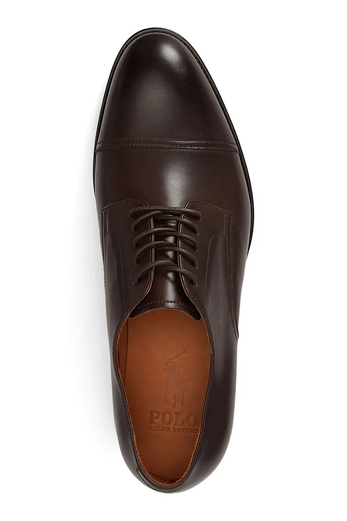 Obutev Polo Ralph Lauren Polčevlji moški usnjeni Owen Captoe 811P15885002.201 rjava