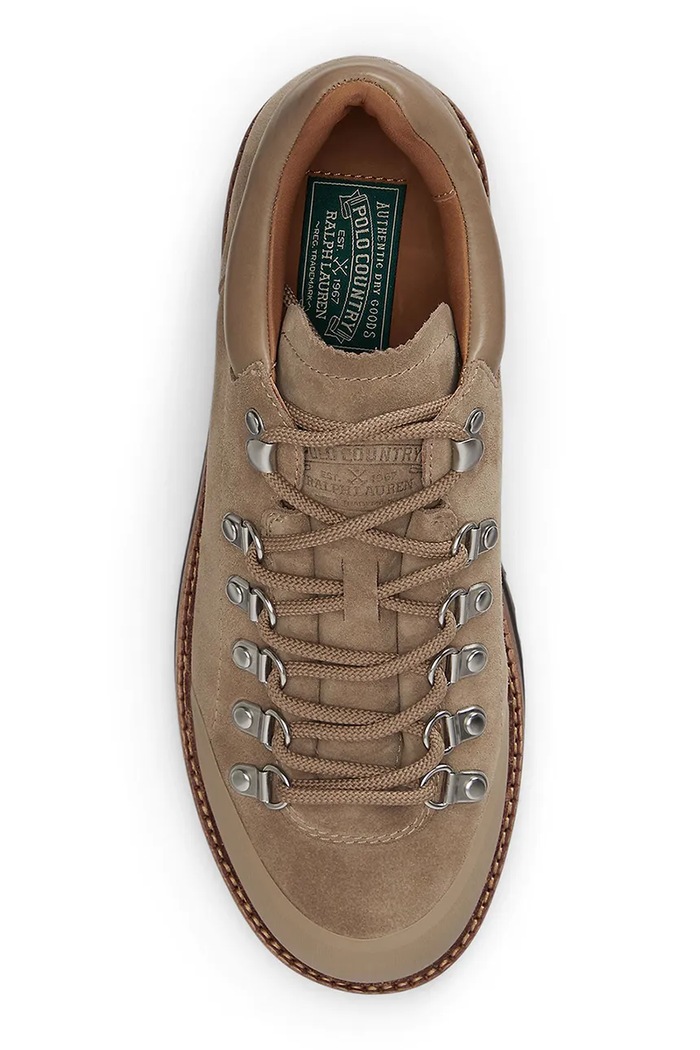 Obuv Polo Ralph Lauren Poltopánky pánske kožené Polo Alp Low 812P15877002.200 béžová