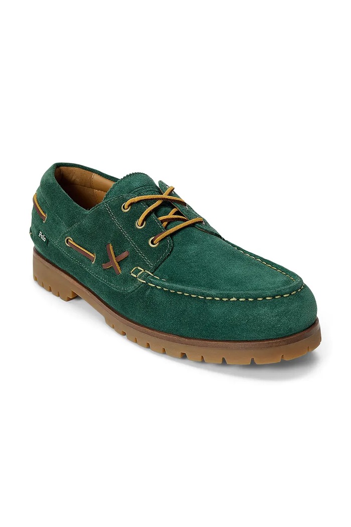 Polo Ralph Lauren Μοκασίνια Ανδρικά σουέτ Ranger Deck 812P15866002.300 πράσινο AW26