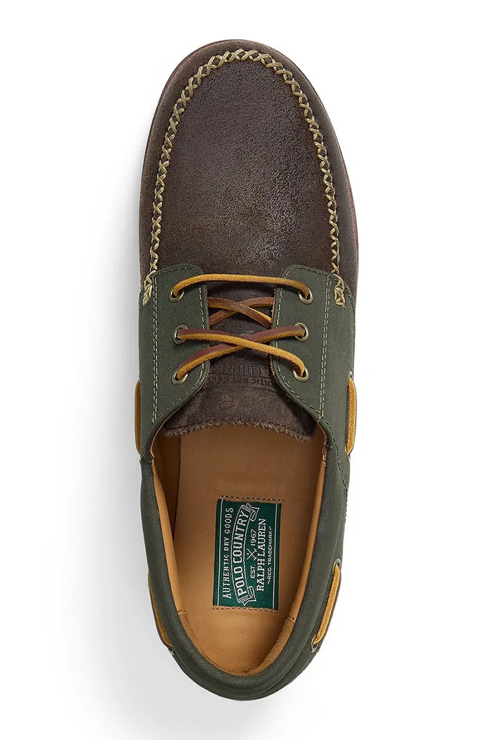 Mokasinke za muškarce od kože Ranger Deck Polo Ralph Lauren 812P15864001.200 smeđa