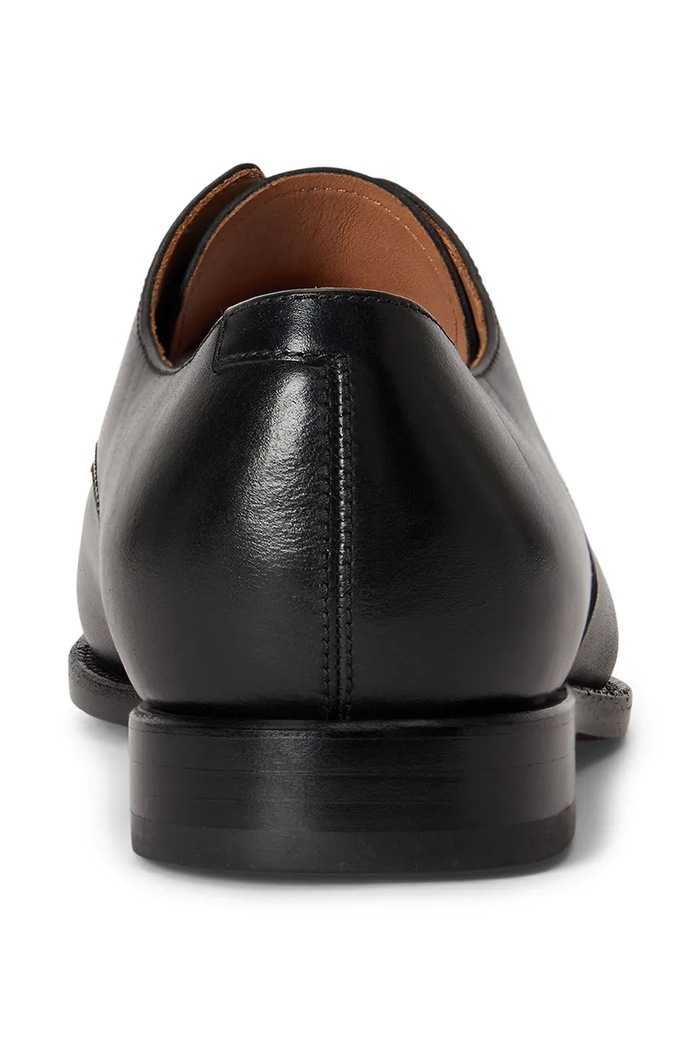 Poltopánky pánske kožené Owen Captoe Polo Ralph Lauren 811P15885001.001 čierna