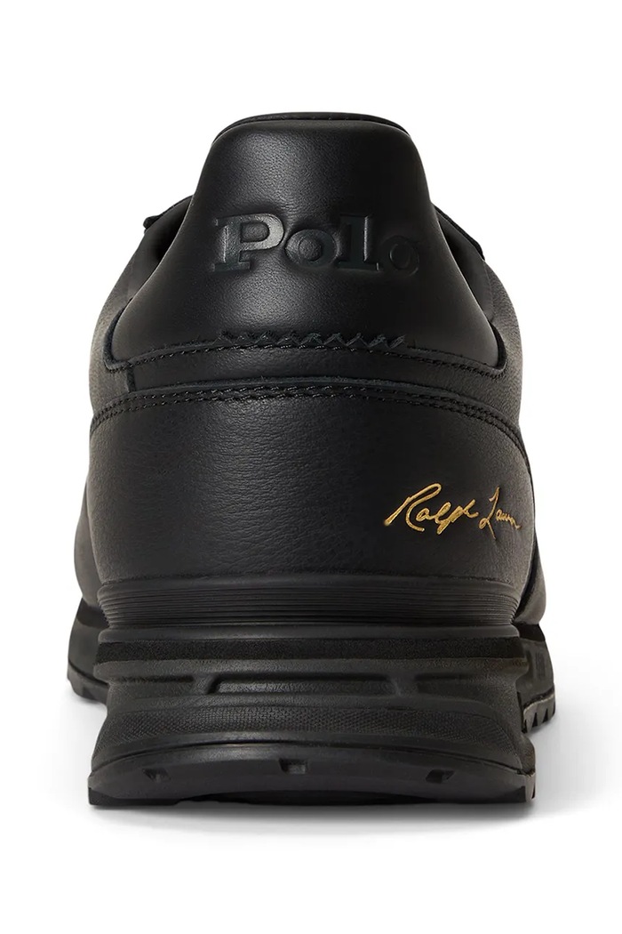 Varick Sig sneakers pánske kožené Polo Ralph Lauren 809P17877001.001 čierna