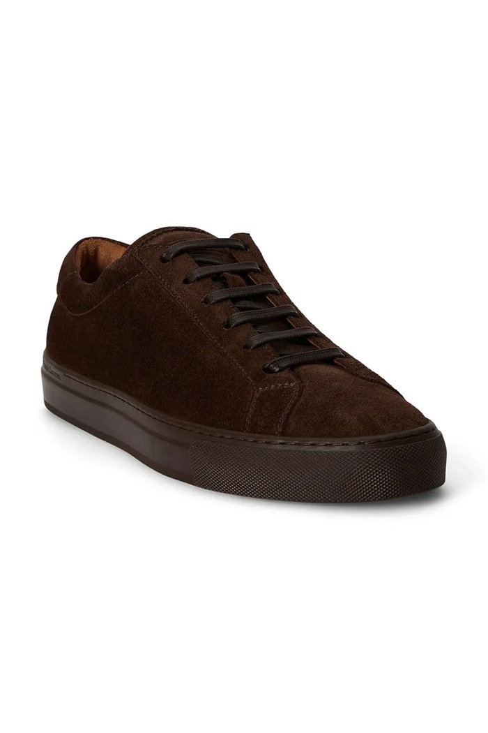 Polo Ralph Lauren Jermain Lux tenisice za muškarce od brušene kože 809P15705003.200 smeđa AW26