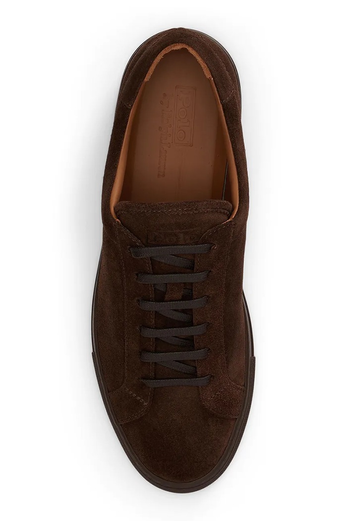 Obuća Polo Ralph Lauren Jermain Lux tenisice za muškarce od brušene kože 809P15705003.200 smeđa