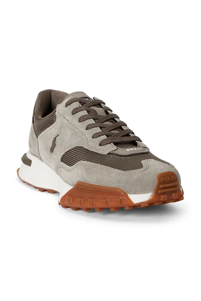 Polo Ralph Lauren Eldridge sneakers pánske kožené 809P15701003.020 sivá AW26