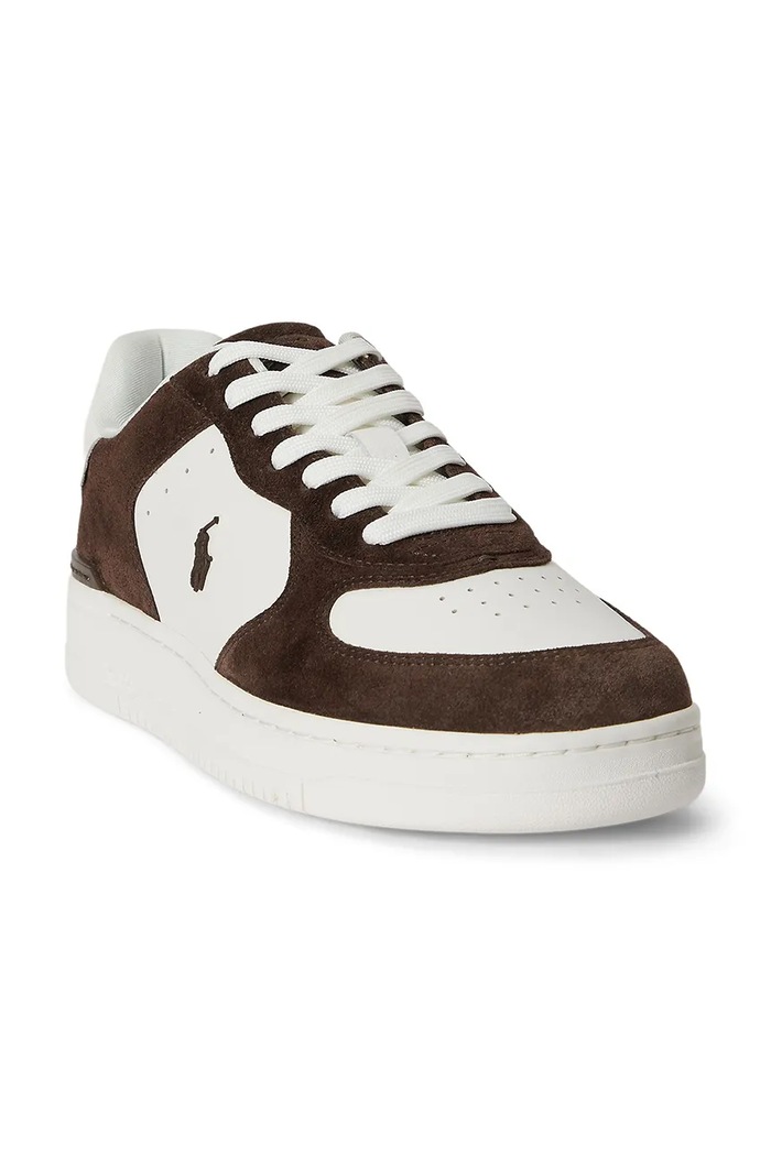 Polo Ralph Lauren Masters Crt tenisice za muškarce od kože 809P15491002.101 bijela AW26