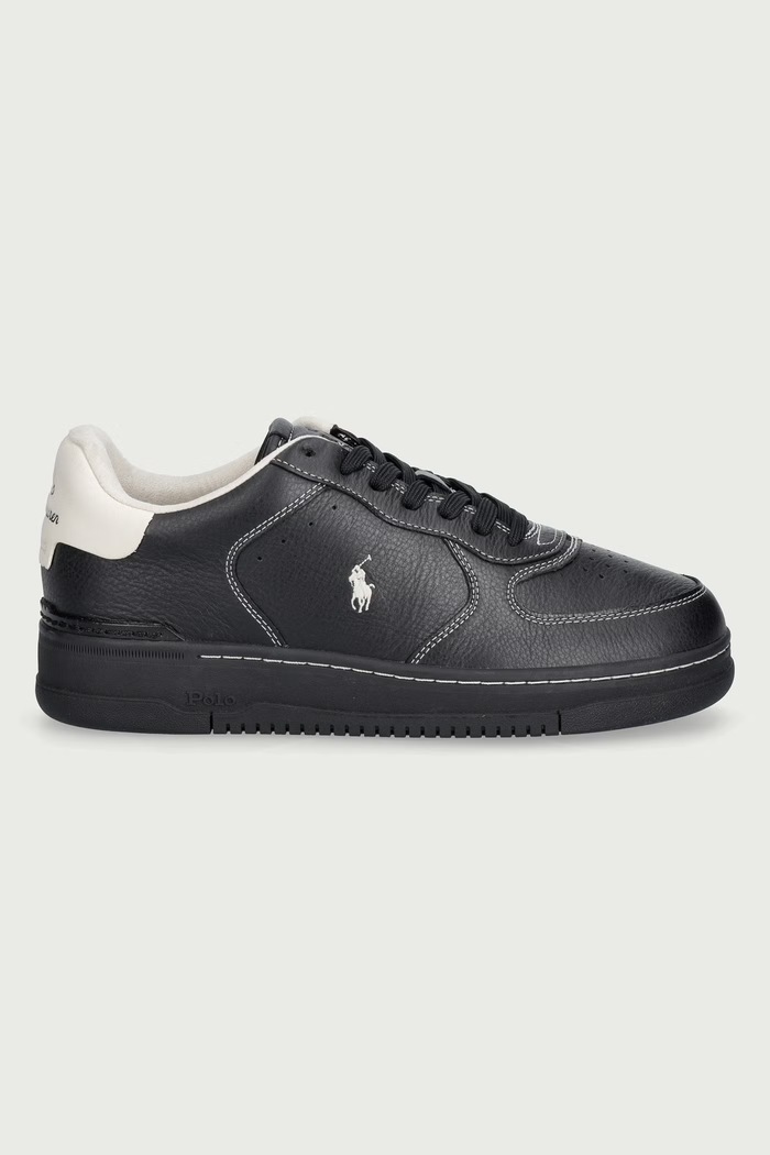 Polo Ralph Lauren Masters Crt superge moške usnjene 809P15490004.001 črna AW26