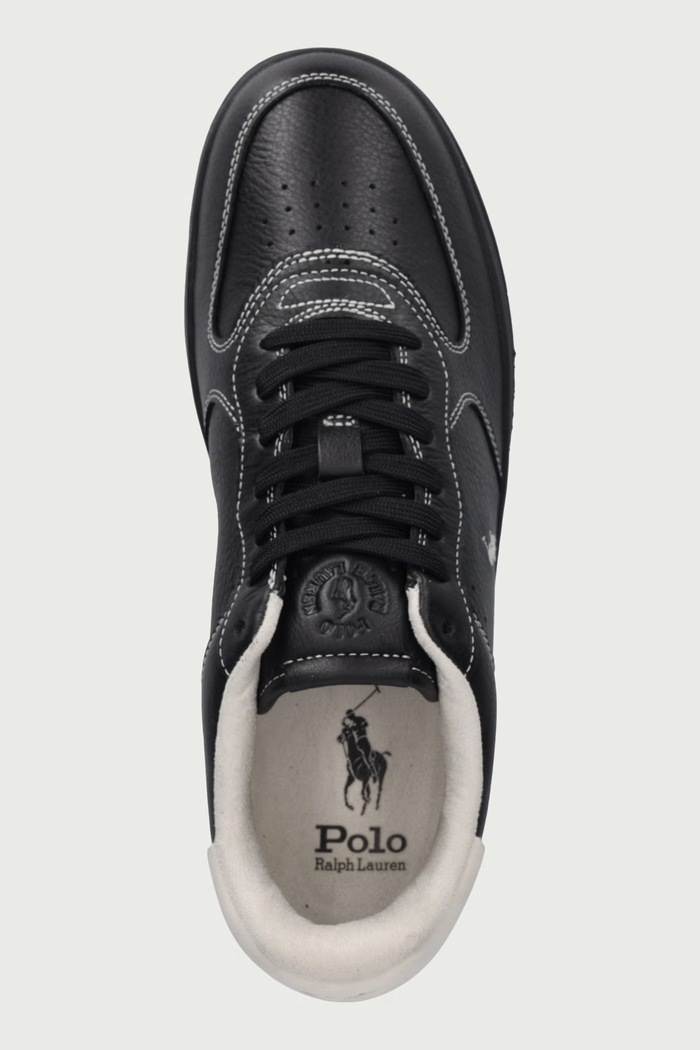 Masters Crt superge moške usnjene Polo Ralph Lauren 809P15490004.001 črna