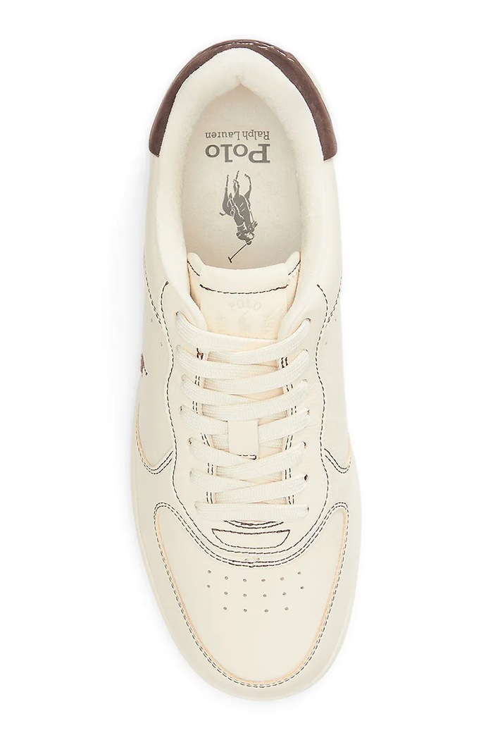 Obuća Polo Ralph Lauren Masters Crt tenisice za muškarce od kože 809P15490002.101 bež