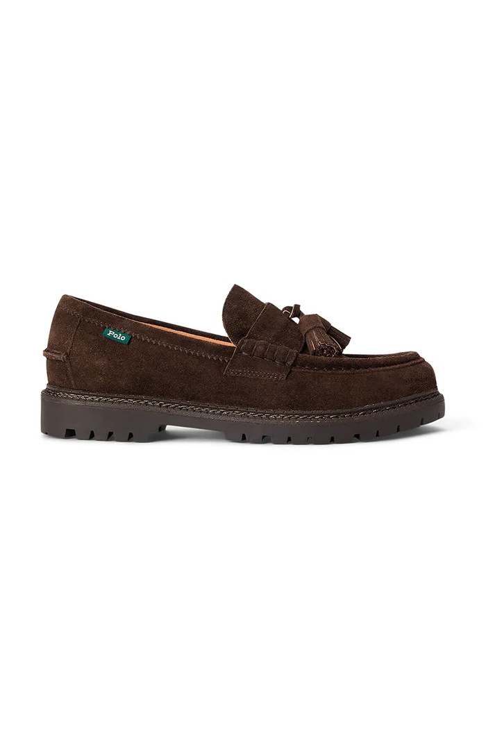 Polo Ralph Lauren Mokasinke za muškarce od brušene kože Jett Tas Pny smeđa 803P15862002.200